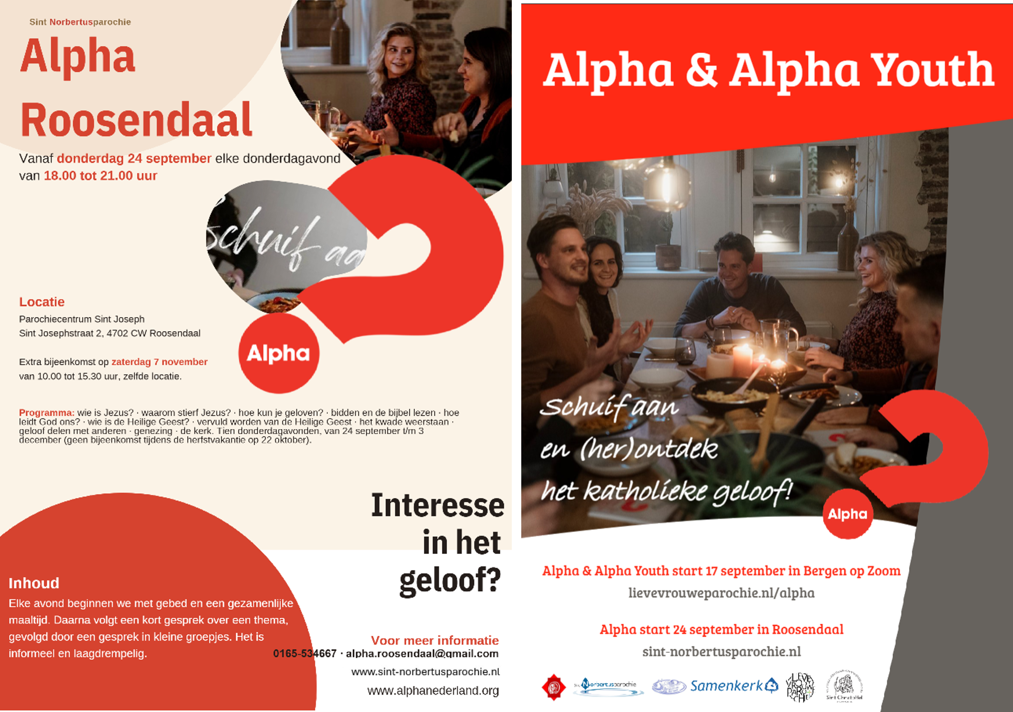 Alpha & Alpha Youth gaan weer van start in september