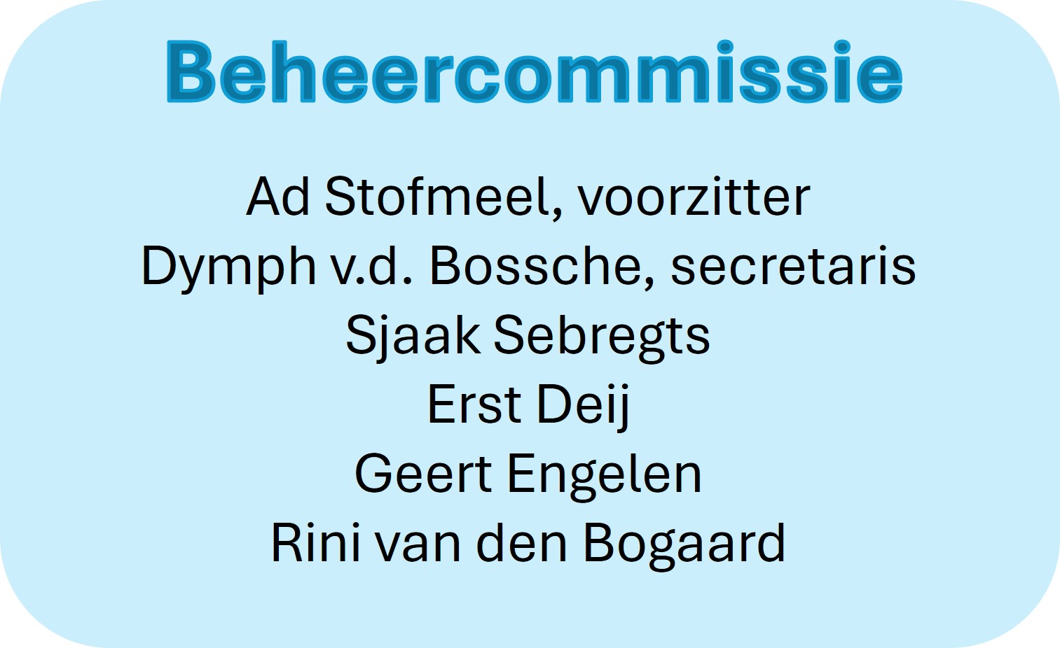 Beheercommissie (Roosendaal)